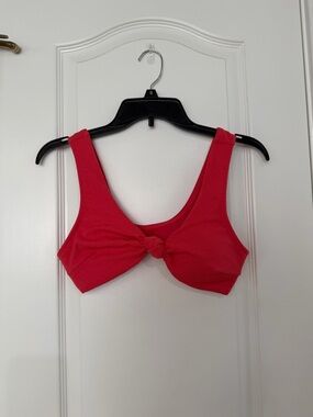 Knot Front Red Bikini - 2 piece Cupshe